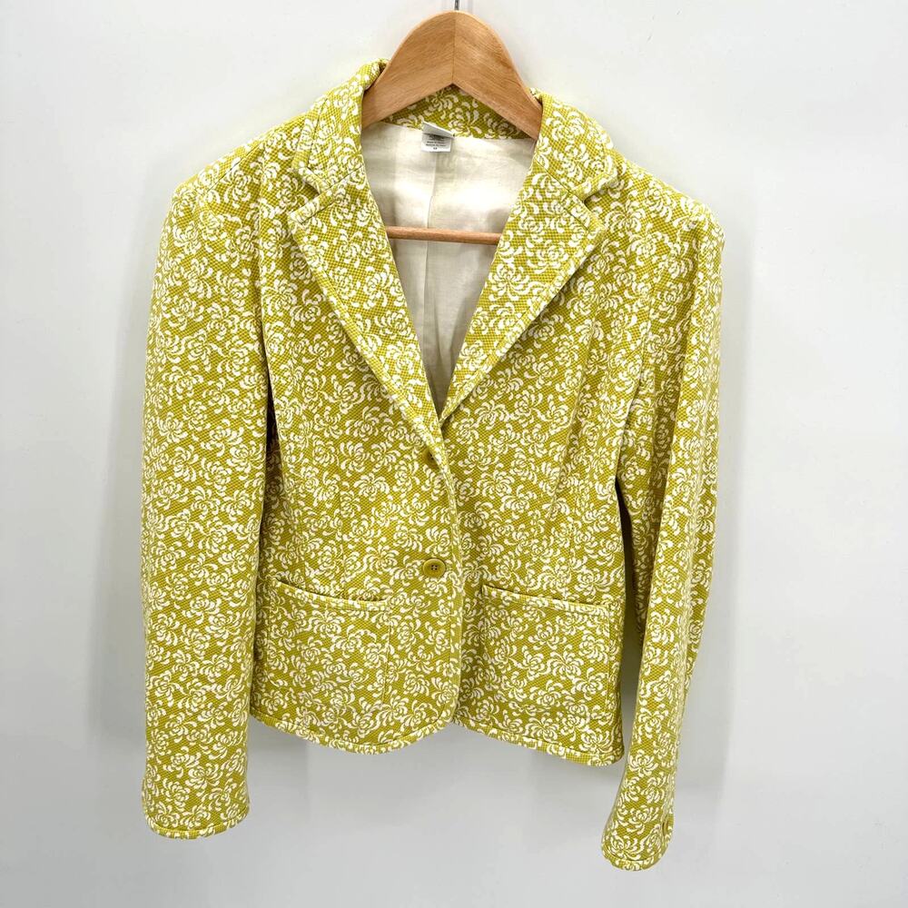 Garnet Hill Double Button Notched Collar Cotton Blazer // 2